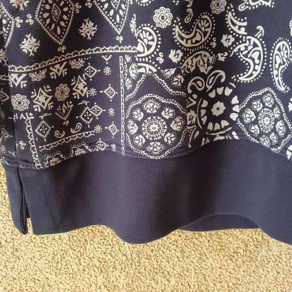 Vintage Lands End sweatshirt large 14/16 blue - Picture 3 of 6